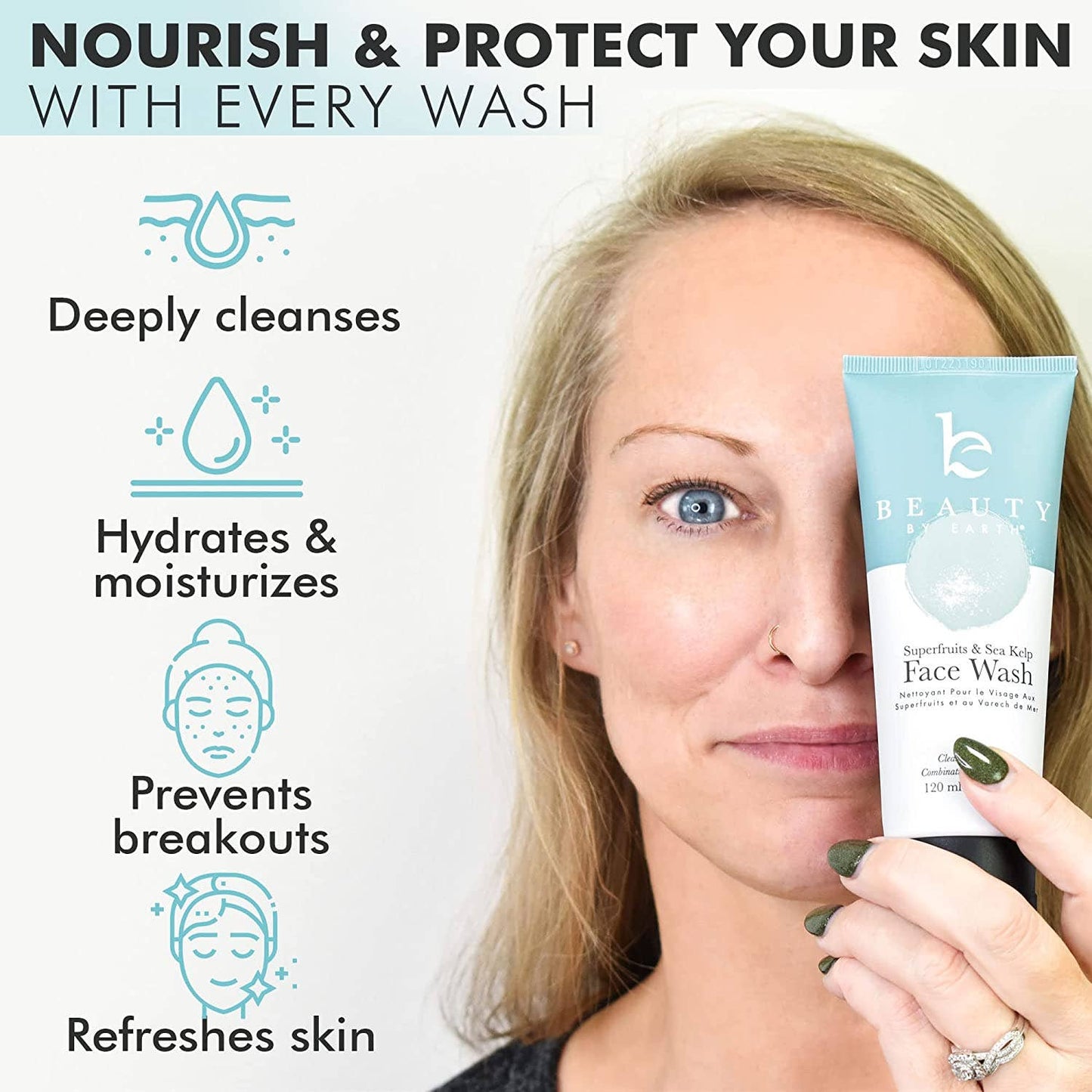 Face Wash with Superfruit and Sea Kelp 4oz