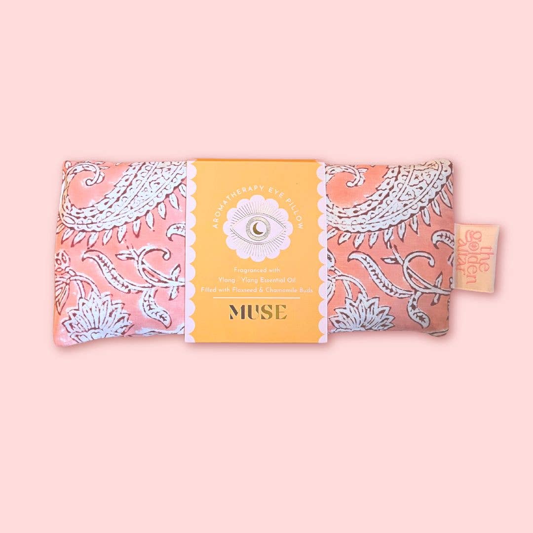 Eye Pillow Aromatherapy | Indian Block Print | Chamomile