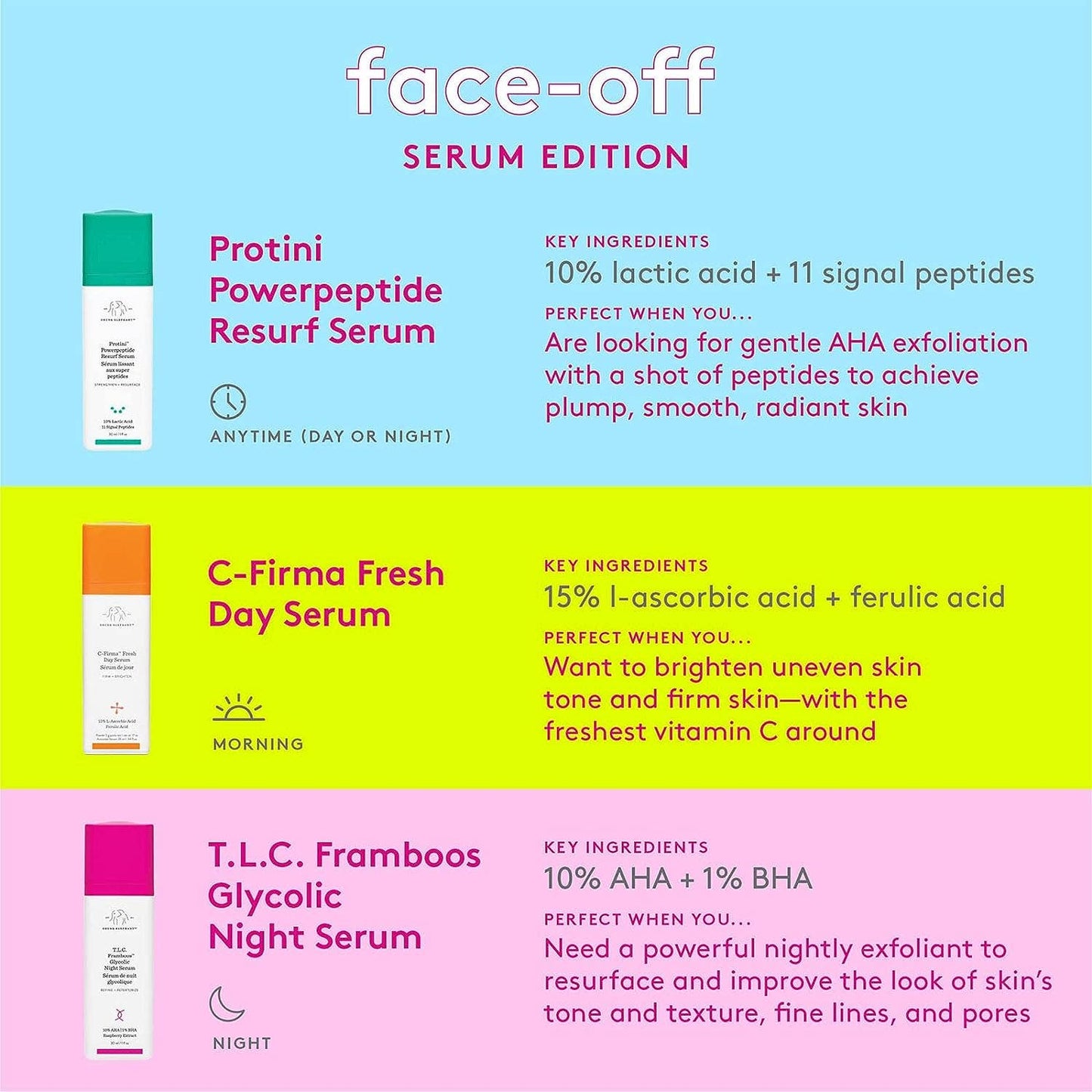 Drunk Elephant Protini Powerpeptide Resurf Serum. Strengthen