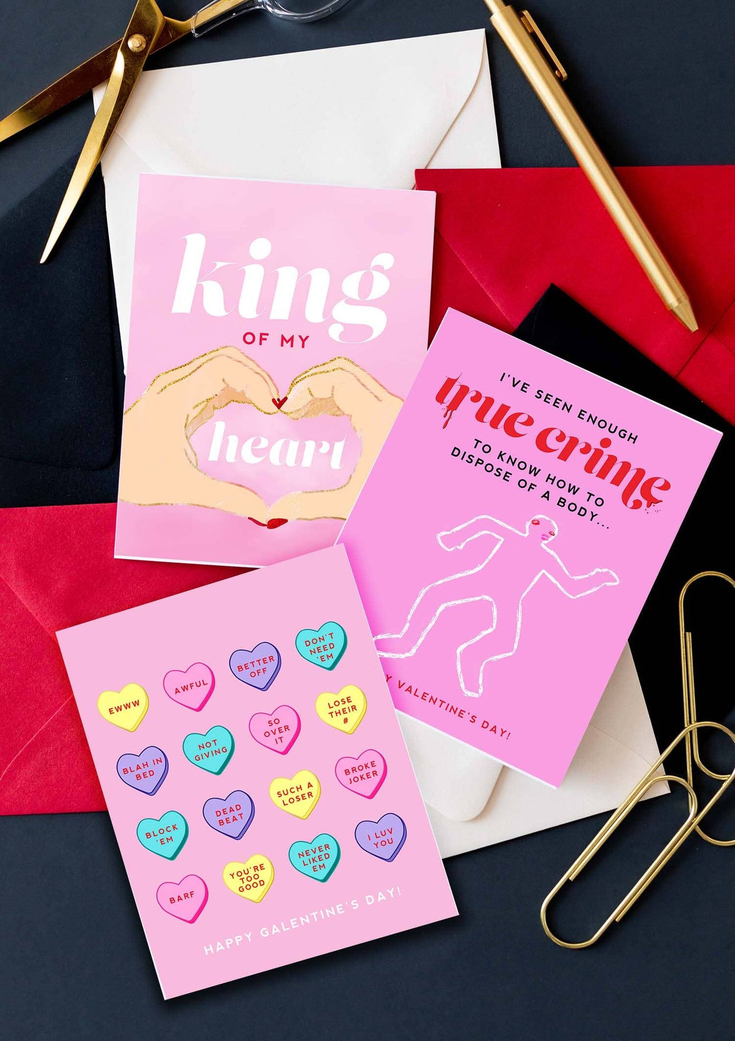 Breakup Candy Hearts - Funny Galentine's Day Greeting Card