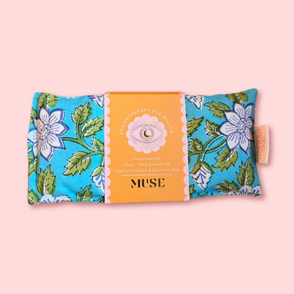 Eye Pillow Aromatherapy | Indian Block Print | Chamomile